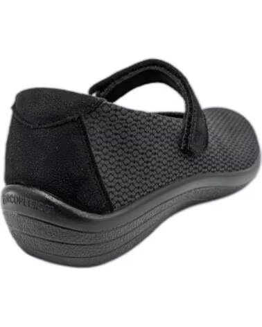 ARCOPEDICO ESTRELA SCHWARZE LYCRA MARY JANE SCHUHE NEGRO