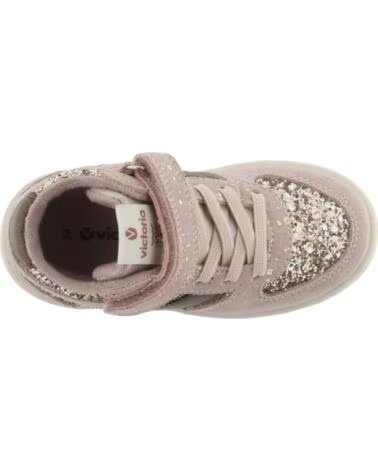 VICTORIA ZAPATILLAS NIÑA TIEMPO TIRA Y ELÁSTICO GLITTER 1124134 ROSA