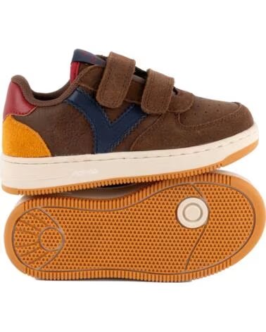 VICTORIA KINDER SNEAKER TIEMPO RIEMEN VELOURSLEDER BUNT 1124132 BRAUN MARRON