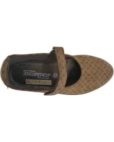 ARCOPEDICO MARY JANE SCHUHE ESTRELA LYCRA BRAUN MARRON