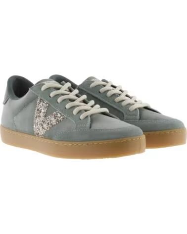 VICTORIA SNEAKERS BERLIN VELLUTO E CROSTA DI CUOIO 1126250 GIADA JADE