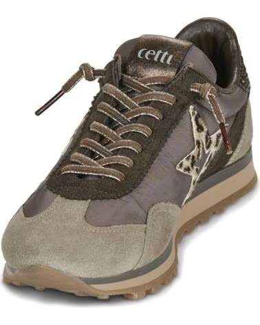 CETTI 1259 SNEAKER AUS VELOURSLEDER COFFEE BRAUN MARRON