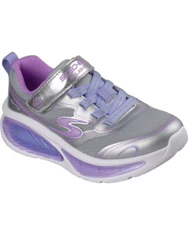 SKECHERS LIL COSMIC GLOW 20 BASKETS LUMINEUSES POUR FILLE SILVER
