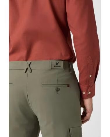 WILLIOT PANTALÓN CARGO TÉCNICO KAKI VERDE