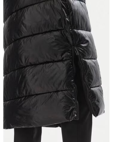 MORGAN CAPPOTTO LUNGO IMBOTTITO CON CAPPUCCIO GCLIC NEGRO