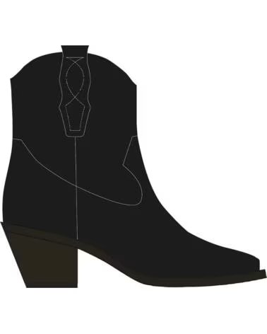 MTNG 52767 STIVALETTI STILE COWBOY COLORE NERO NEGRO