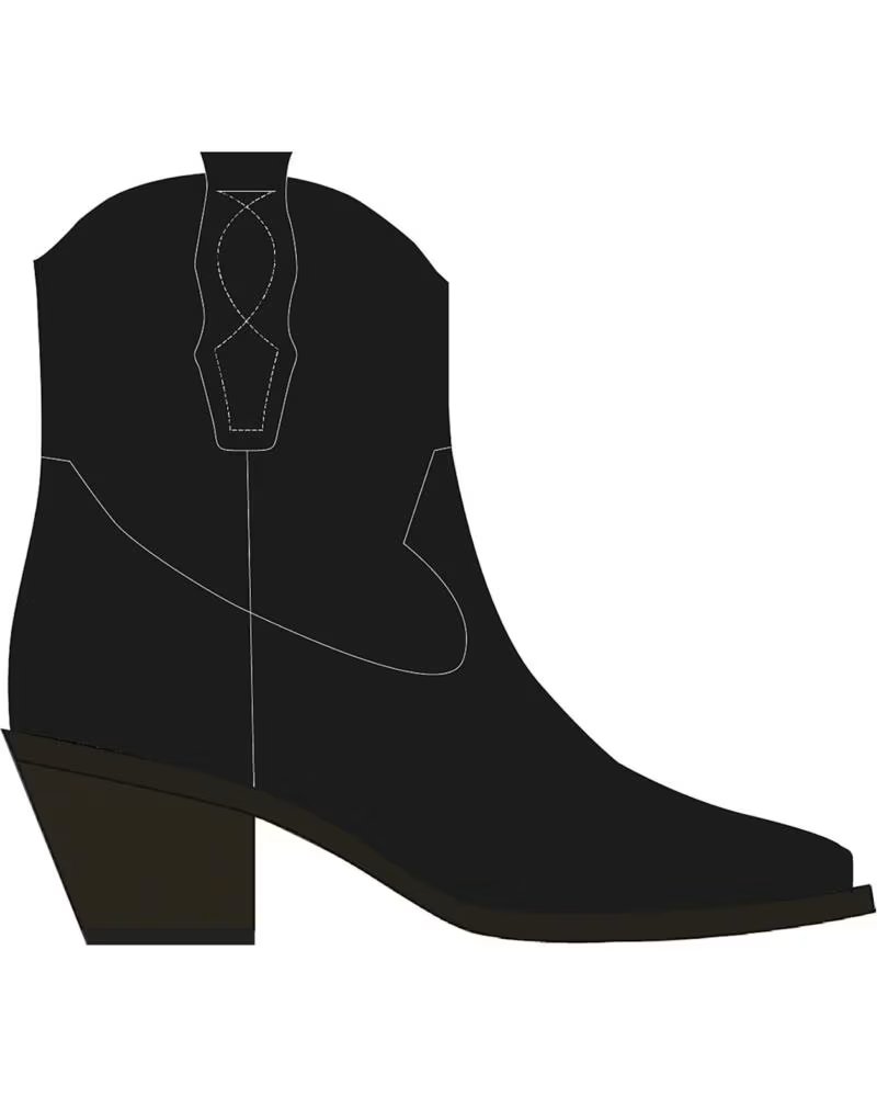 MTNG 52767 COWBOY-STIEFELETTEN IN SCHWARZ NEGRO