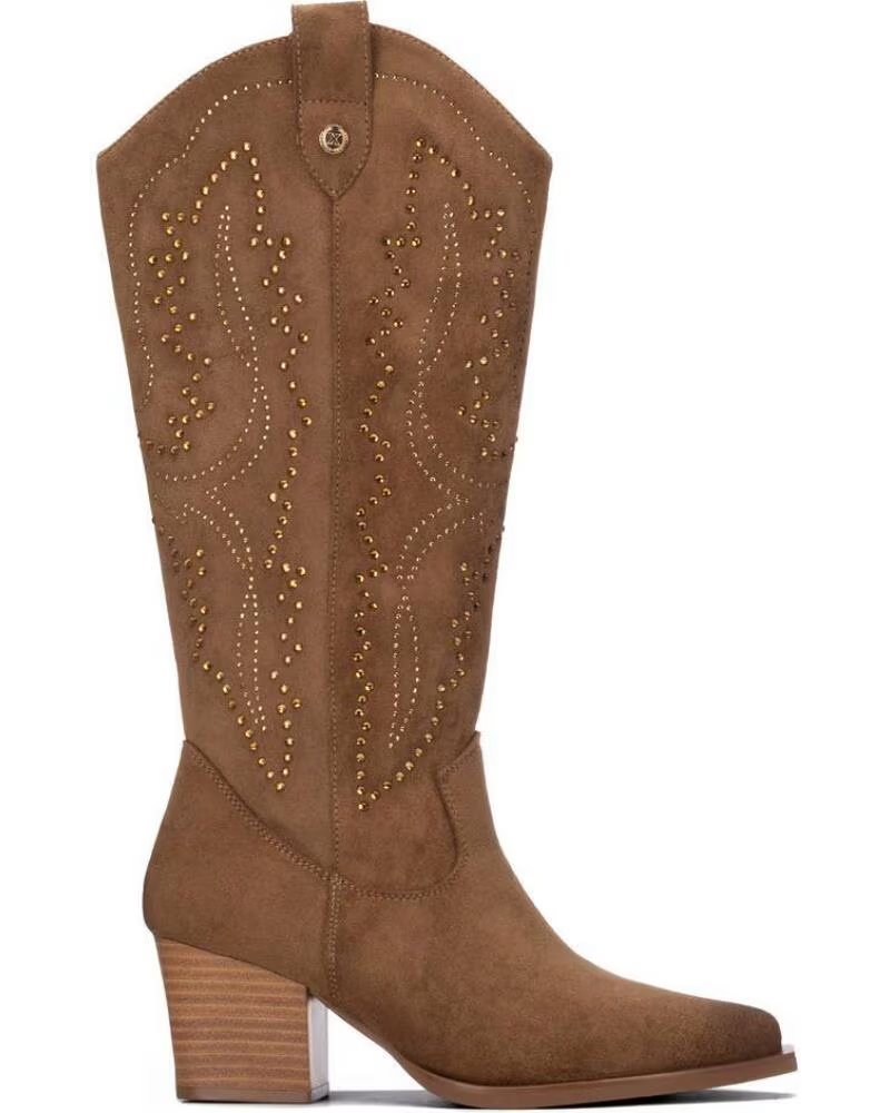 XTI Bota de mujer 146101 Taupe MARRóN