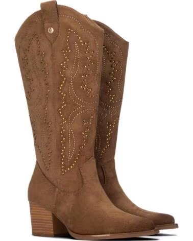 XTI Bota de mujer 146101 Taupe MARRóN
