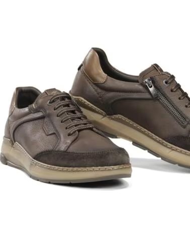 SNEAKER CASUAL IN PELLE DA UOMO FLUCHOS F2510 CAFE