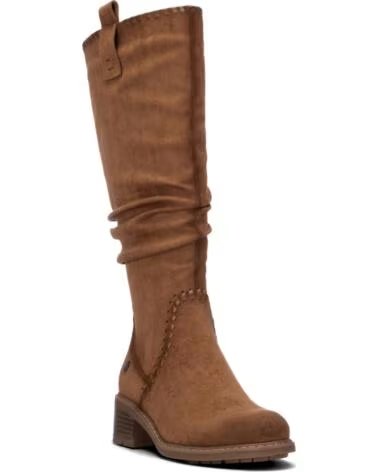 REFRESH Bota de mujer 176042 Camel MARRóN