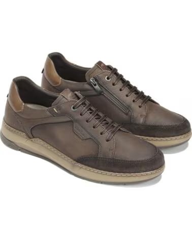 SNEAKER CASUAL IN PELLE DA UOMO FLUCHOS F2510 CAFE