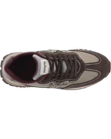 ZAPATILLAS DEPORTIVAS VIENTO NYLON Y SERRAJE VICTORIA 1157119 PLATINO PLATEADO