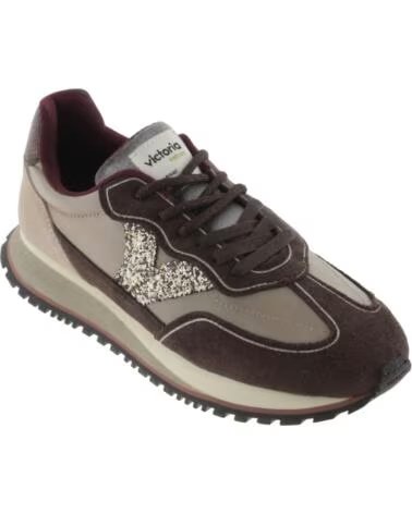ZAPATILLAS DEPORTIVAS VIENTO NYLON Y SERRAJE VICTORIA 1157119 PLATINO PLATEADO
