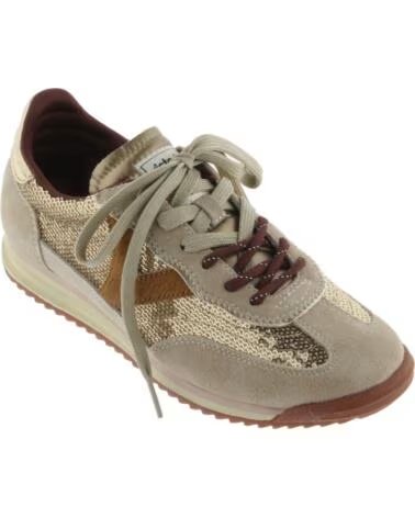 SNEAKER SATURNO VELOURSLEDER UND PAILLETTEN 1158119 BEIGE