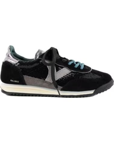 VICTORIA SATURNO SNEAKER VELOURSLEDER UND PAILLETTEN 1158119 NEGRO