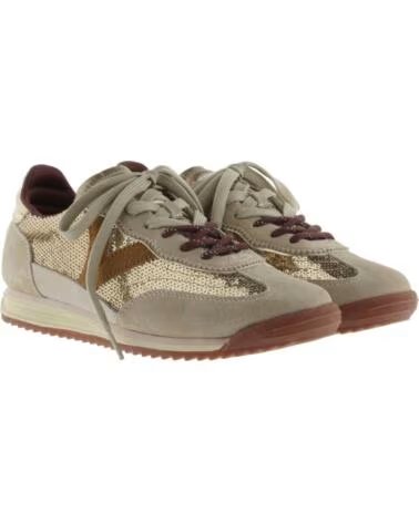 SNEAKER SATURNO VELOURSLEDER UND PAILLETTEN 1158119 BEIGE