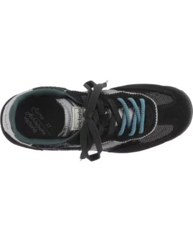 VICTORIA SATURNO SNEAKER VELOURSLEDER UND PAILLETTEN 1158119 NEGRO