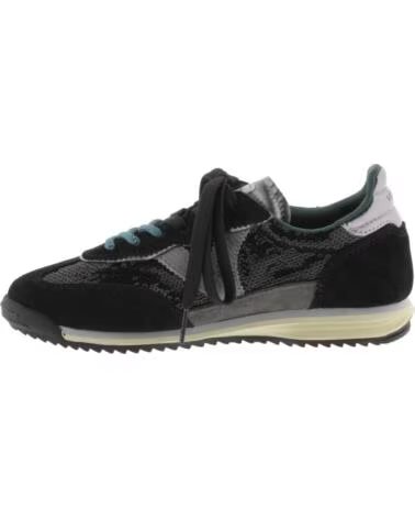VICTORIA SATURNO SNEAKER VELOURSLEDER UND PAILLETTEN 1158119 NEGRO