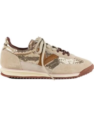 SNEAKER SATURNO VELOURSLEDER UND PAILLETTEN 1158119 BEIGE