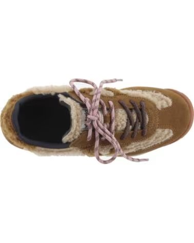 VICTORIA SNEAKER SATURNO VELOURSLEDER UND LAMMFELL 1158120 BEIGE