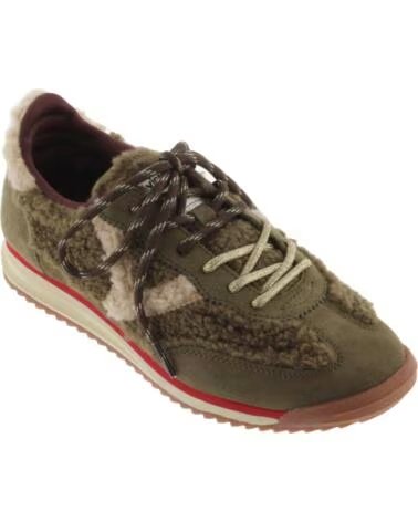 VICTORIA SATURNO SNEAKER VELOURSLEDER UND LAMMFELL 1158120 KAKI