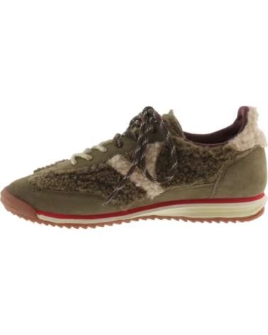 VICTORIA SATURNO SNEAKER VELOURSLEDER UND LAMMFELL 1158120 KAKI