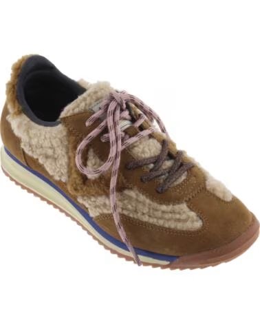 VICTORIA SNEAKER SATURNO VELOURSLEDER UND LAMMFELL 1158120 BEIGE
