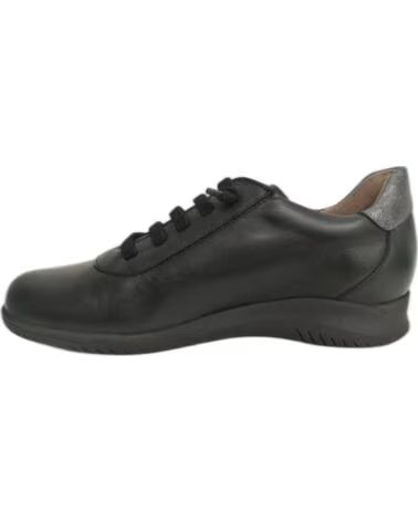 ZAPATILLAS DE PIEL PIESANTO 265991 NEGRO