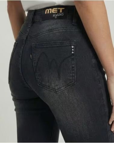 MET JEANS ROXANNE BOOT CUT SCHWARZ NEGRO