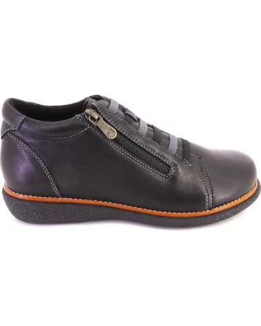 VALERIAS 2868 DAMEN STIEFELETTEN AUS LEDER IN SCHWARZ NEGRO