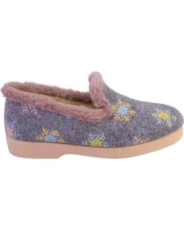 LARO LOLA3-26 ZAPATILLAS DE CASA DE MUJER GRIS