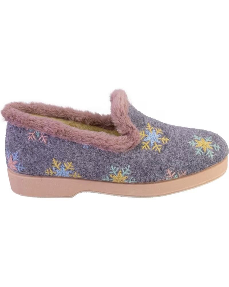 LARO LOLA3-26 ZAPATILLAS DE CASA DE MUJER GRIS