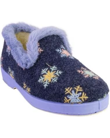 LARO LOLA3-26 ZAPATILLAS DE CASA PARA MUJER AZUL MARINO