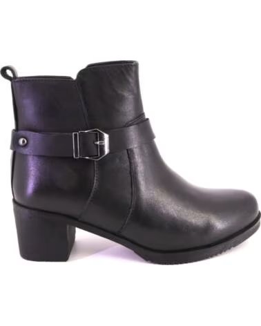 TREINTAS L1509 STIVALETTI DA DONNA NERO PELLE NEGRO