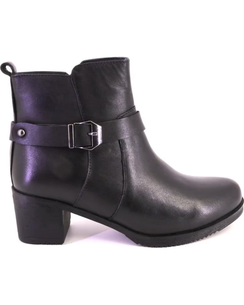 TREINTAS L1509 STIVALETTI DA DONNA NERO PELLE NEGRO