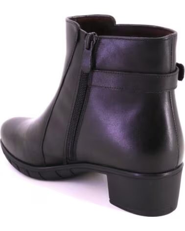 TREINTAS W4629 DAMEN STIEFELETTEN SCHWARZ LEDER NEGRO