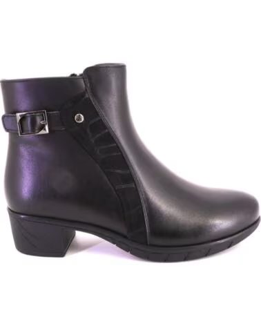 TREINTAS W4629 DAMEN STIEFELETTEN SCHWARZ LEDER NEGRO