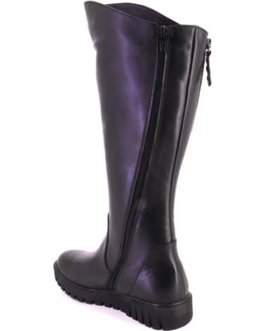 TREINTAS L1515 DAMEN LANGSCHAFTSTIEFEL AUS LEDER IN SCHWARZ NEGRO