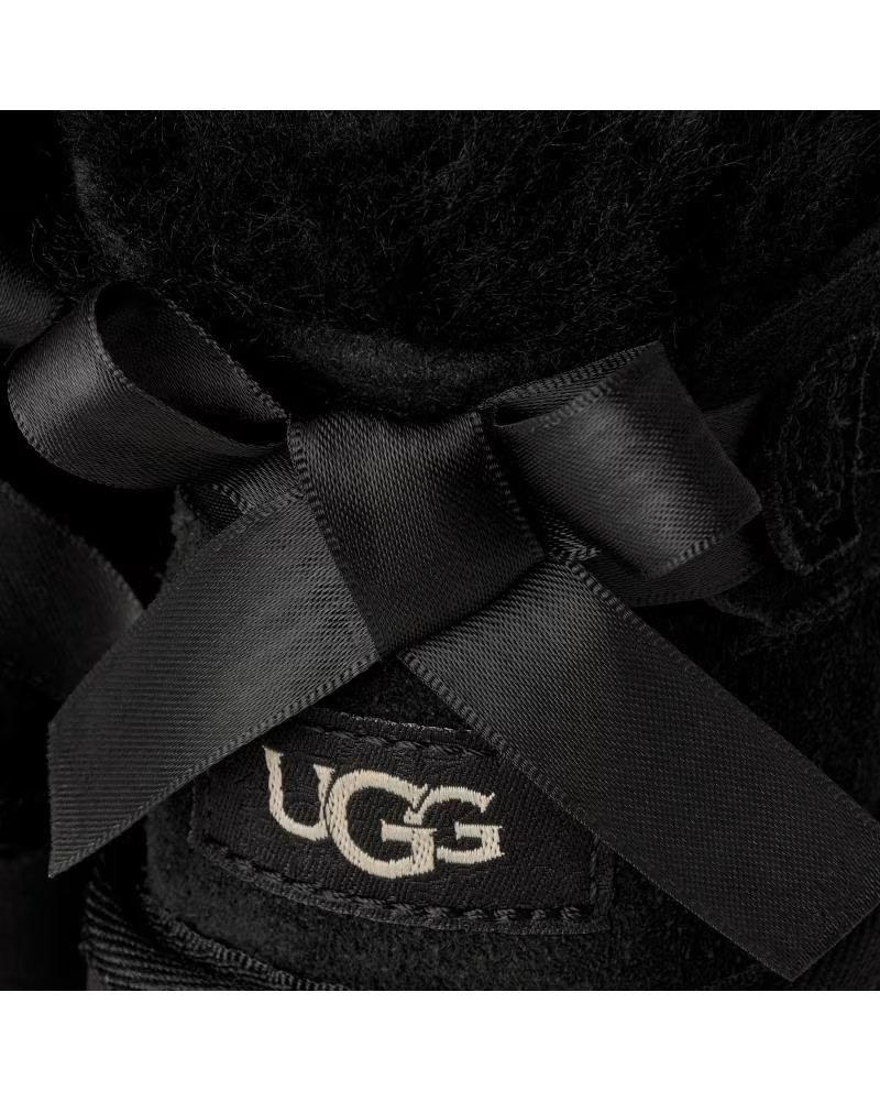 UGG 1185920K K ULTRA MINI BAILEY BOW BLACK BOTTINES