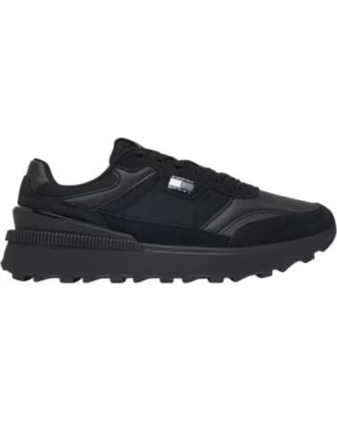TOMMY HILFIGER SNEAKER MIX RUNNER NEGRO