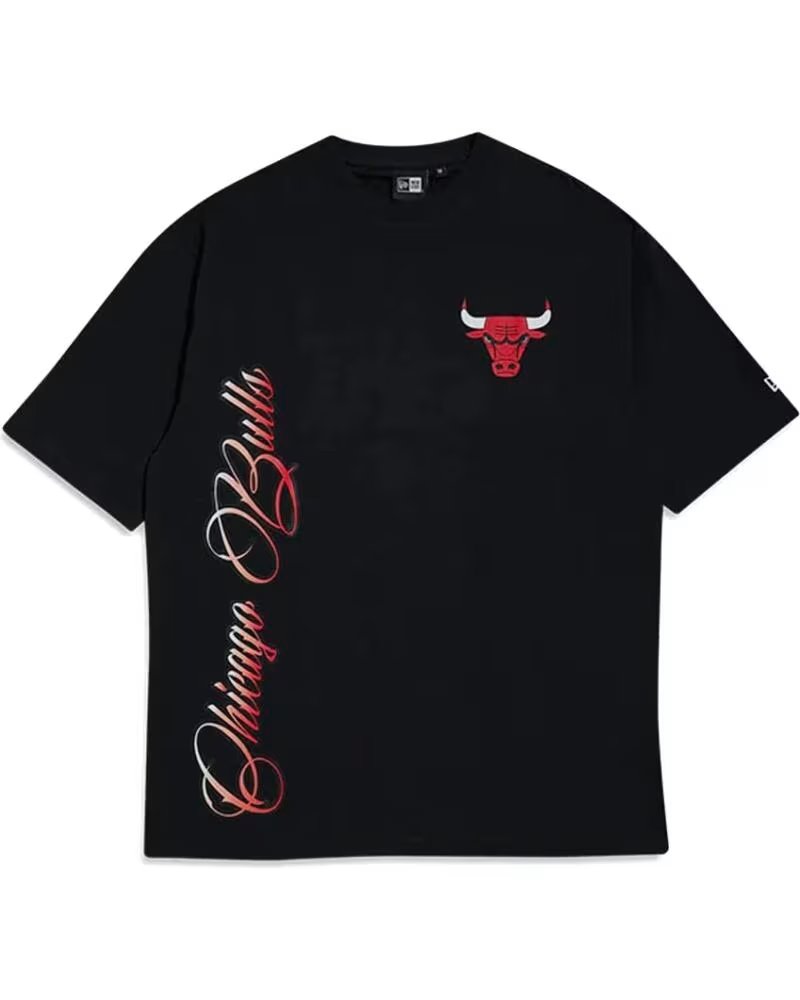 NEW ERA T-SHIRT CHICAGO BULLS NBA FONT GRAPHIC 0