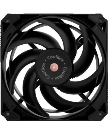 COOLBOX Gaming Ventilador V12 PWM AUX 12Cm Negro