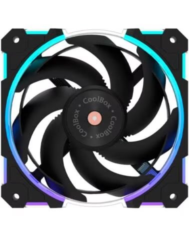 COOLBOX Gaming Ventilador X12 PWM Aux 12Cm ARGB