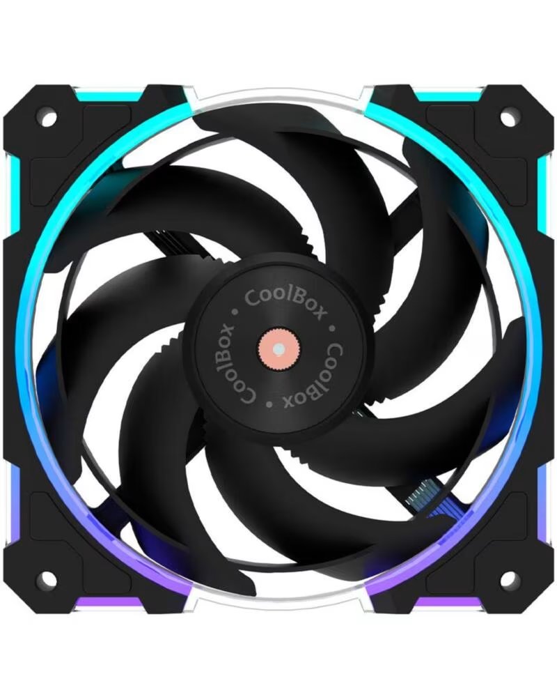 COOLBOX Gaming Ventilador X12 PWM Aux 12Cm ARGB