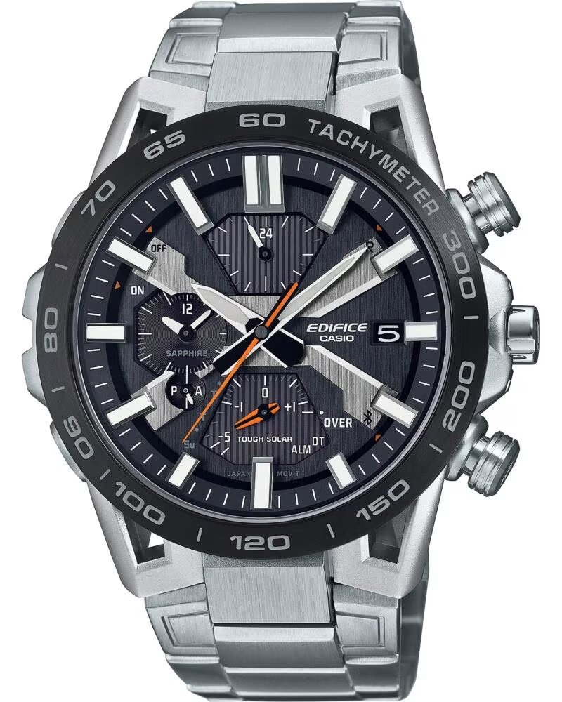 OROLOGIO CASIO EDIFICE EQB-2000DB-1AER BLUETOOTH SOLARE ACCIAIO INOSSIDABILE PLATEADO