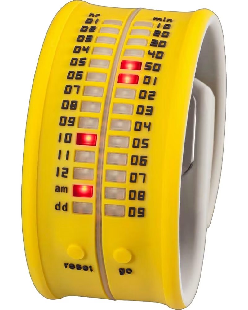 OROLOGIO DA POLSO A LED TIME-IT ZEROA8 GIALLO AMARILLO
