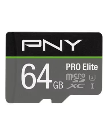 PNY CARTE MÉMOIRE MICRO SD 64GB ELITE UHS-I C10 MICROSDXC