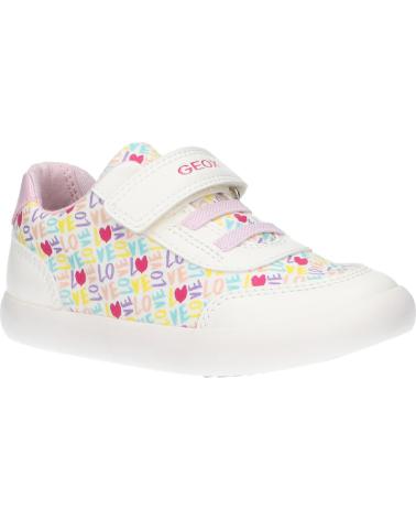 Sportif pour Fille GEOX B021MA 0AW54 B GISLI C0406 WHITE-PINK