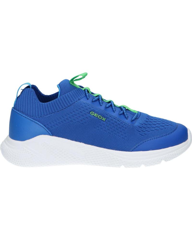 Sportschuhe für Damen und Mädchen und Junge GEOX J25GBA 0006K J SPRINTYE C4165 ROYAL-GREEN